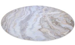 Arozzi Zona Round Floor Pad White Marble