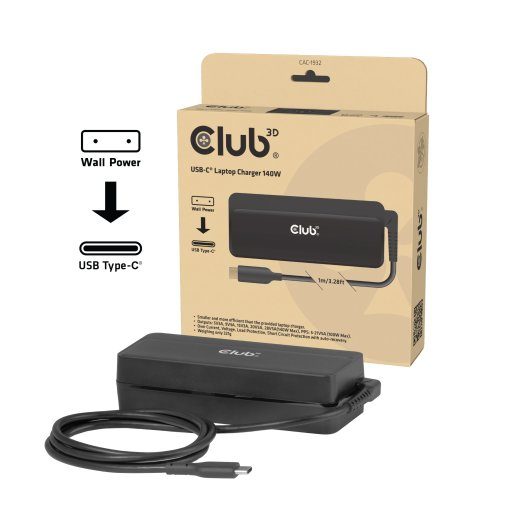 Club 3D CAC-1932 adapter 5 kuni 28V