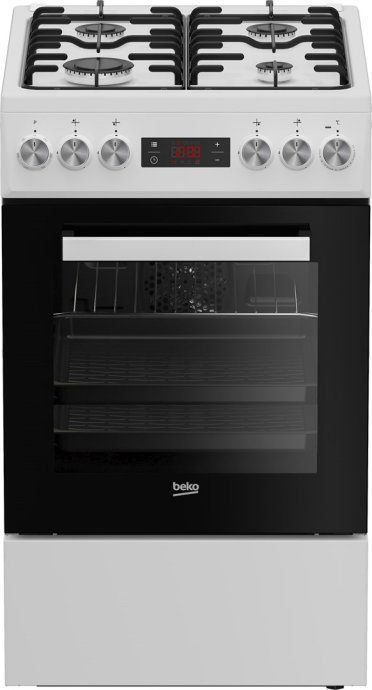 Beko FSE52323DWD viryklė laisvai pastatoma viryklė Elektrinė Dujinė balta