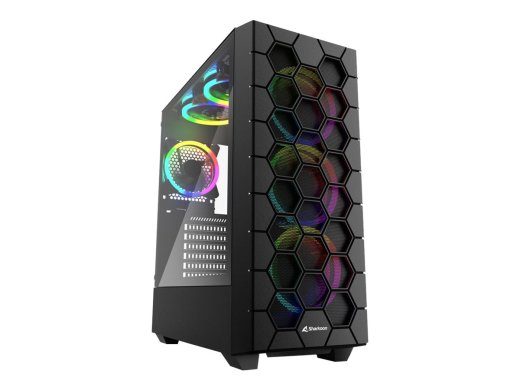 Sharkoon RGB Hex Tower ATX korpus - must
