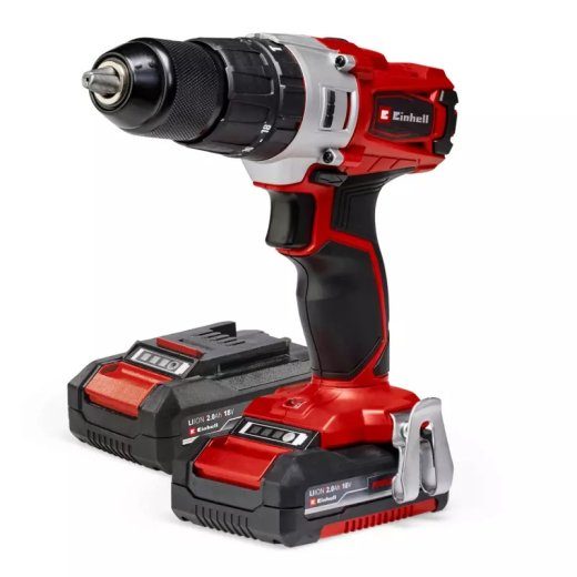 Einhell TE-CD 18/2 18750 p/min võtmeta 1,45 kg must, punane