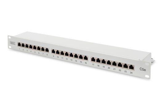Digitus Patch Panel DN-91524S 48.2 x 4.4 x 10.9 cm Kategooria: CAT 5e; Portid: 24 x RJ45; Kinnitustugevus: 7.7 kg; Sisestusjõud: 30N max Valge