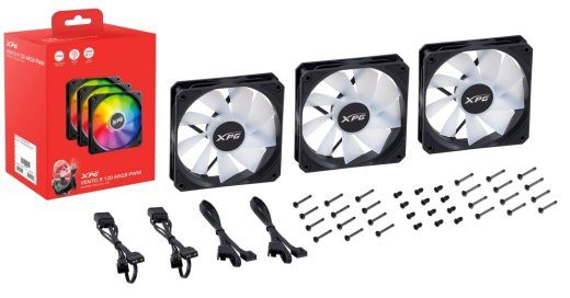 XPG VENTO R 120 ARGB PWM 12 cm Arvutikorpuse Ventilator, Must, 1 tk