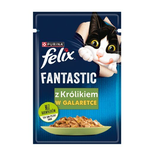 Purina Felix Fantastic küülik želees - märgkassitoit - 85g