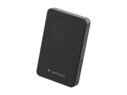 Verbatim Charge 'n' Go Essentials 10000mAh Juhtmevaba Power Bank 35Watt 1xUSB-C Must