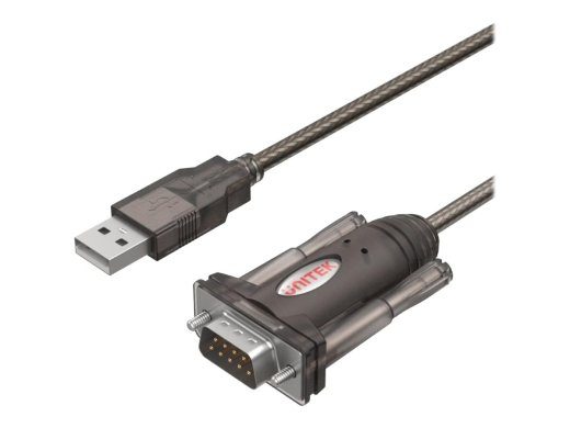 UNITEK Y-105 seriaalkaabel Must 1.5 m USB Type-A DB-9