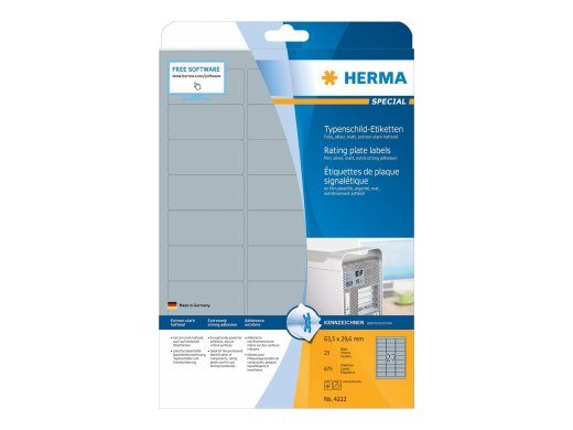 HERMA erikile sildid 63.5 x 29.6 mm (675)