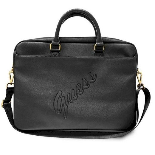 Guess GUCB15PUSASBK Saffiano Script kott 16" / must