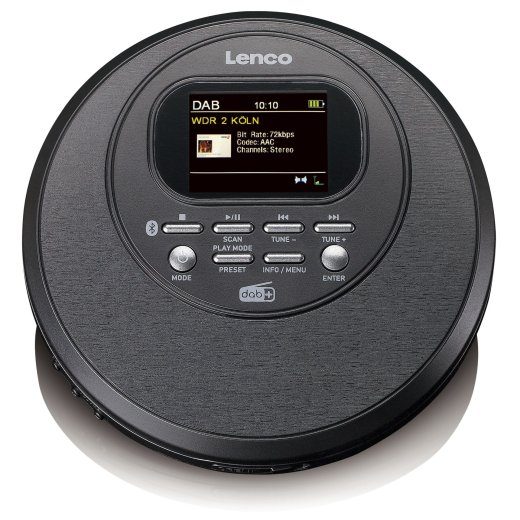 Lenco Cd-500Bk CD grotuvas su Bluetooth ir FM radiju