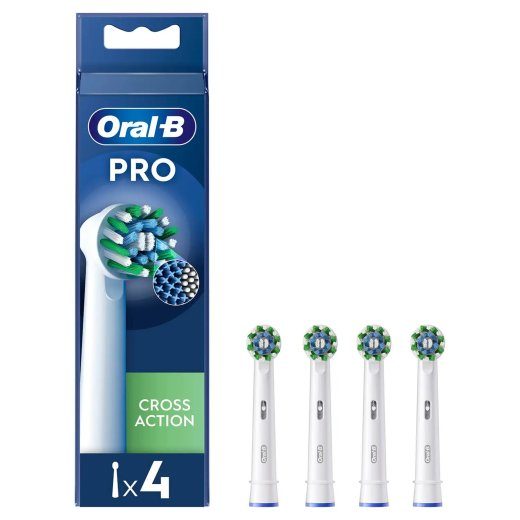 Oral-B CrossAction 4-komplekt Valge