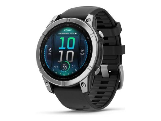 Garmin fenix E 47 mm Must Hõbe Sport Kell