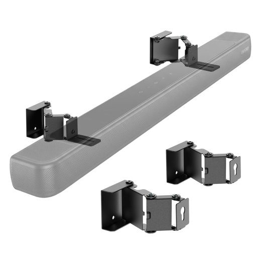 Maclean Soundbar seinale kinnitamine / kand, nurga reguleerimine +8°–8°, maks. koormus 10 kg, terasest, MC-177