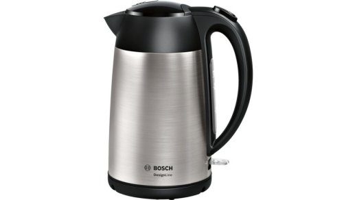 Bosch TWK3P420 elektriline veekeetja 1.7 L 2400 W Must, roostetu teras