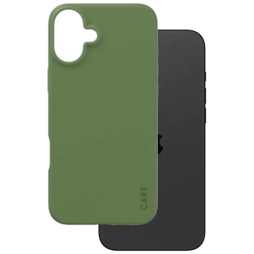 PanzerGlass CARE moekas ümbris iPhone 16 Plus roheline