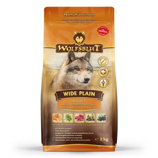 WOLFSBLUT Wide Plain Horse - kuiv koeratoit - 2kg