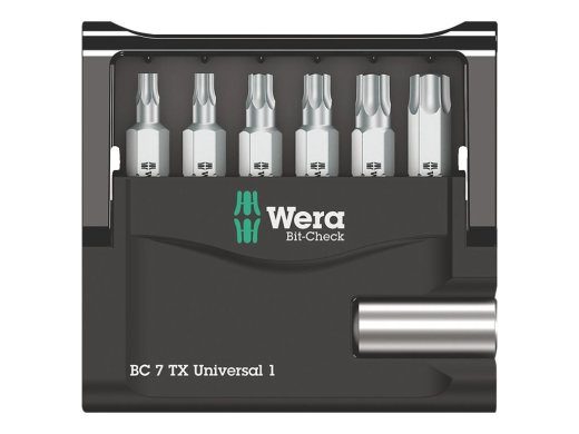 Wera Bit-Check 7 TX Universal 1 kruvikeeraja otsikute komplekt 7 tk