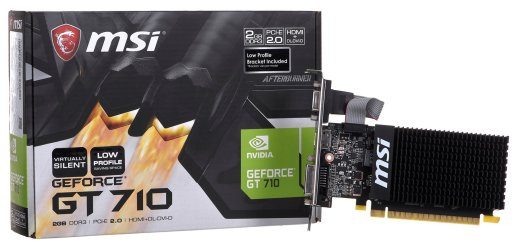 MSI GeForce GT 710 2 GDDR3 graphics card