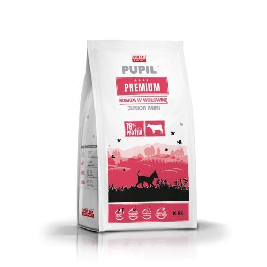 PUPIL Premium Junior Mini rich in beef - kuivat koeratoitu - 10kg