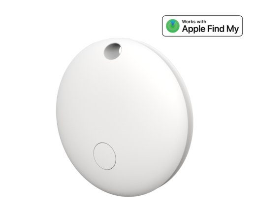 Setty FindMy Round TFO TAG 01 nutikas Bluetooth jälgija koos kotiga valge