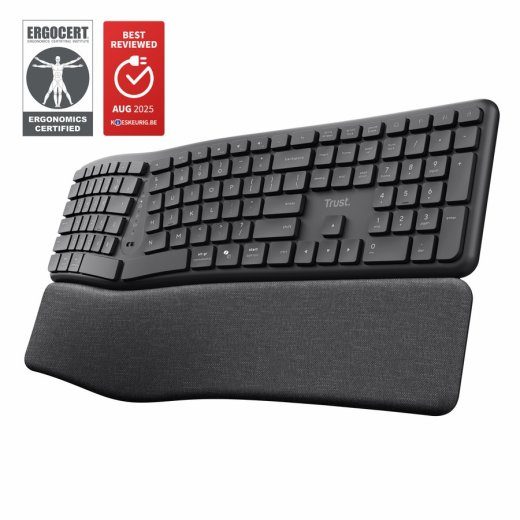 Trust Keyra Ergonomic multidevice juhtmeta klaviatuur