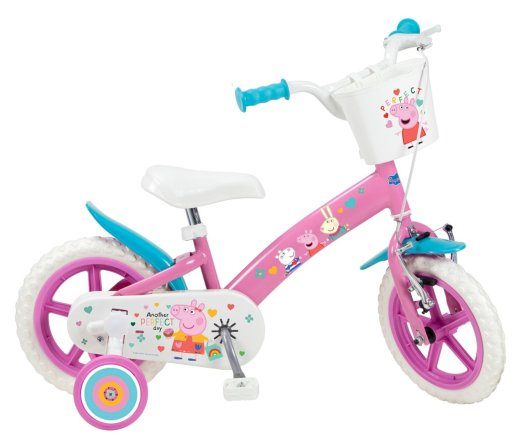 Laste jalgratas 12" Peppa Pig roosa 1195 Pink TOIMSA
