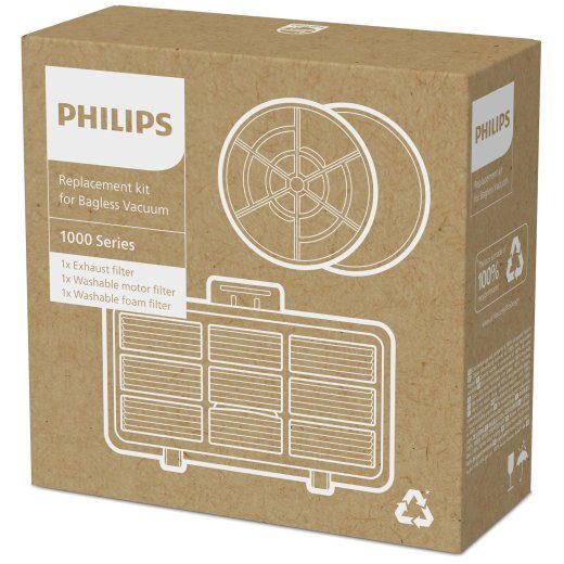 PHILIPS Filter For 1000 Series Bagless Vacuum - XB1111, XB1112, XB1142, XB1012, XB1042 XV1210/01