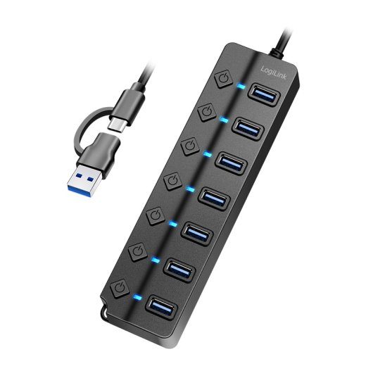 LogiLink 7-porti USB 5Gbps hub Must