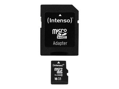 Intenso Class 10 16GB microSDHC kaart (20MB/s)