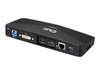 Club 3D CSV-3103D 9-ühes USB 3.2 Gen1 Dokkijaam Must