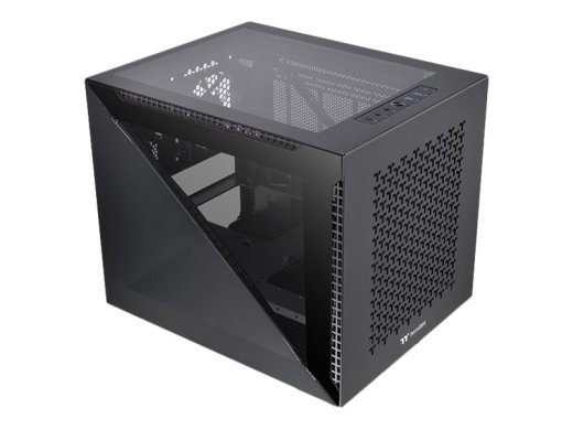 Thermaltake Divider 200 TG õhutorni mikro-ATX ilma toiteallikata, must