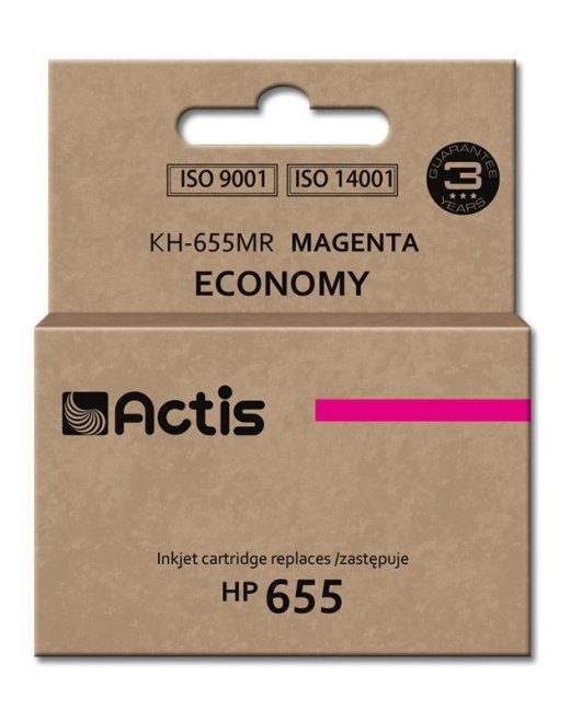 Actis KH-655MR tint (asendus HP 655 CZ111AE jaoks; Standard; 12 ml; magenta)