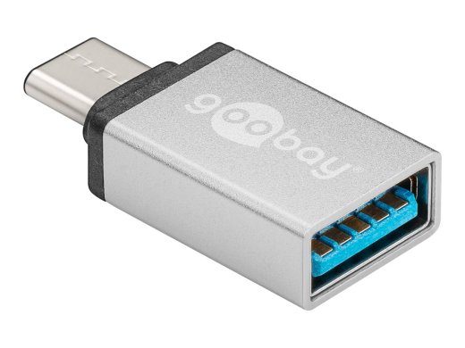 goobay USB-C adapter hõbedane
