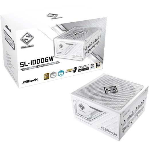 Asrock SL-1000GW 1000Watt 80+ Gold toiteplokk valge