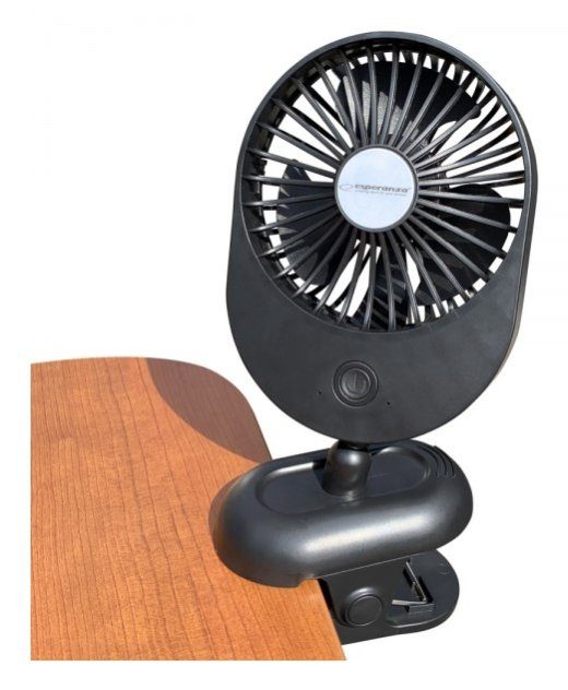 Esperanza Compact USB ventilaator, Must
