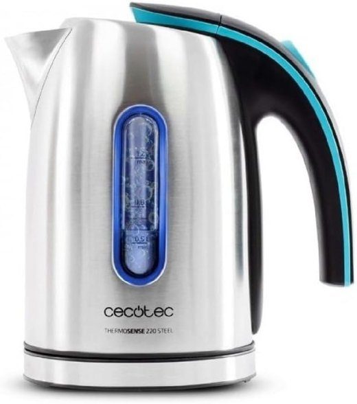 Cecotec Virdulys ThermoSense 220 Plienas Elektrinis 1630 W 1.2 L Nerūdijantis plienas 360° sukamoji bazė