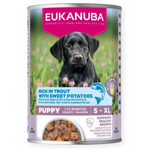EUKANUBA Life Care Kutsikas Rikkalik lõhe ja maguskartuliga - märg koeratoit - 400g