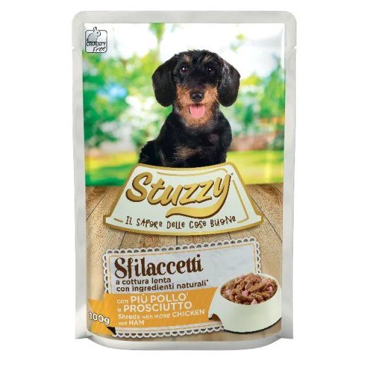 STUZZY Sfilaccetti Kana koos kintsuga - märg koeratoit - 100g
