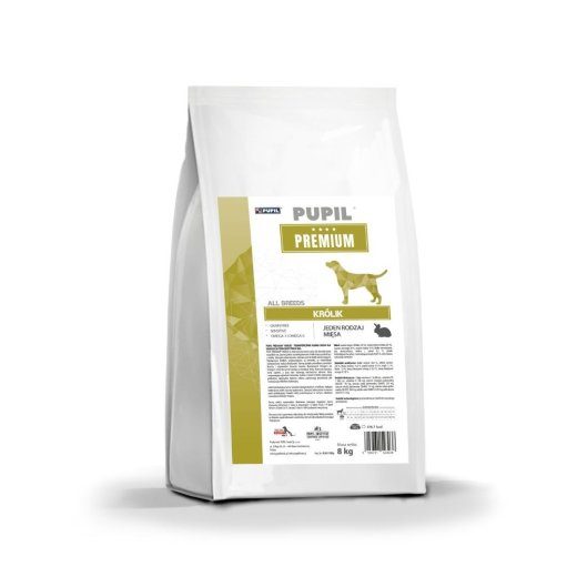 PUPIL Premium All Breeds Rabbit - kuiv koeratoit - 8kg