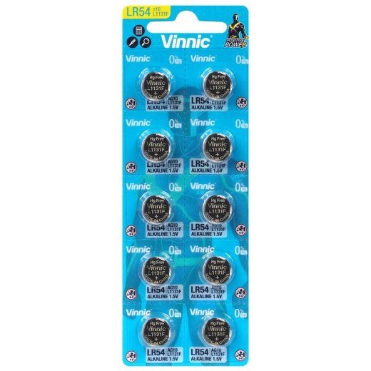 Vinnic G10 / AG10 / 189 / LR1130 / LR54 10 vnt.