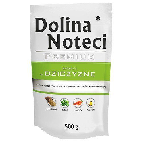 Dolina Noteci Premium Niisket Koeratoitu Rikas Metsloomadest - 500g