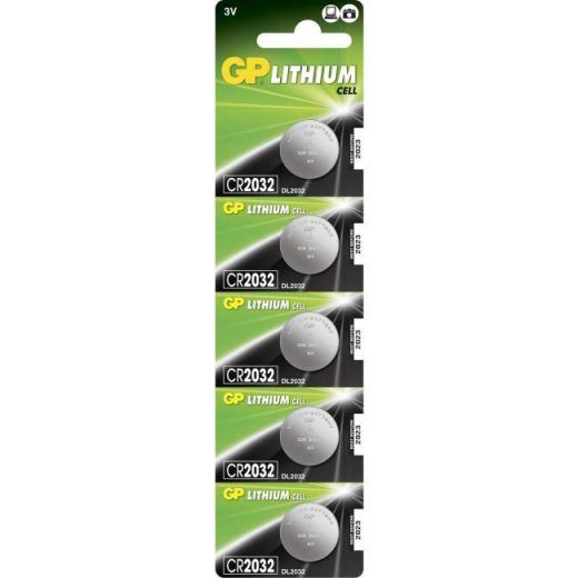 LITHIUM BUTTON CELL CR2032 - 5 vienetų paktas Lithium CR2032