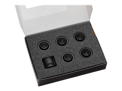 EkWaterBlocks EK-Quantum Torque vedeljahutussüsteemi kompressioonliitmik 6-pakk must