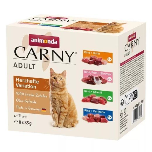 ANIMONDA Carny Adult Mix - märgkassitoit - 8x85g