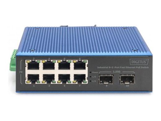 DIGITUS 18-Port Fast Ethernet PoE+