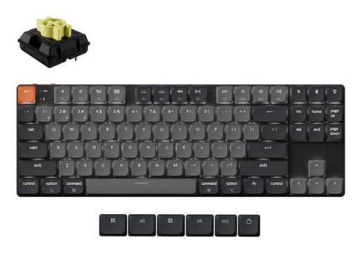 KLAVIATŪRA WRL K1/JUODA K1X-A4 KEYCHRON