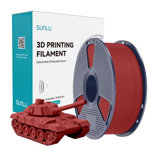 Sunlu PLA+ High-Speed Red filament