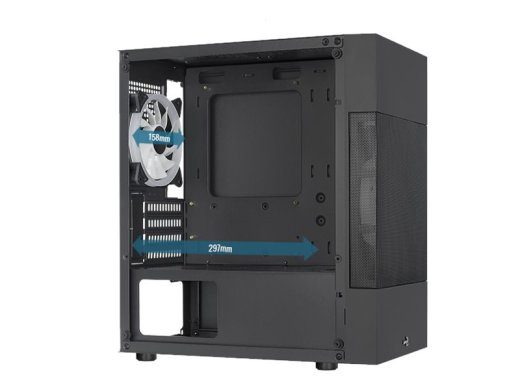 AeroCool Atomic Lite Micro ATX tornkorpus, must