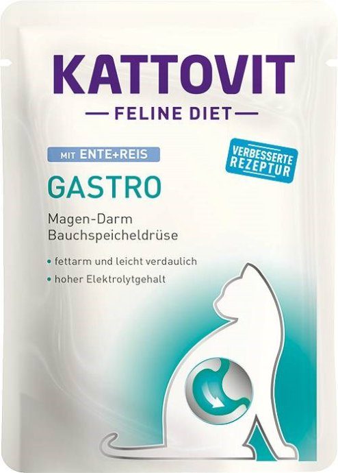 KATTOVIT Feline Diet Gastro Hani riisi pealt - märgkassitoit - 85g