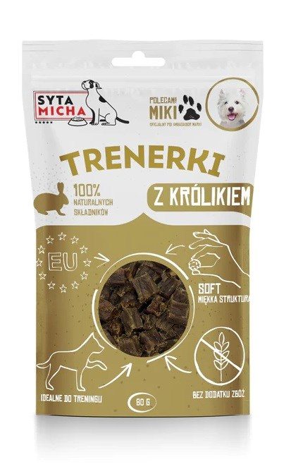 SYTA MICHA Maiused küülikuga - koera maius - 80 g
