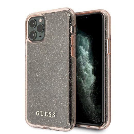 Guess GUHCN58PCGLPI iPhone 11 Pro Kõva ümbris Glitter / roosa